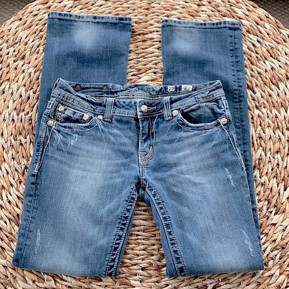 Miss Me Peace Sign #JP5356B Boot Jean - Picture 7 of 15